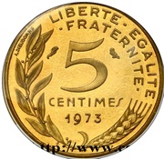 5 Centimes Marianne Piéfort cupro-aluminium-nickel reverse image