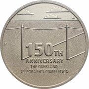 1 Dollar - Elizabeth II 6th Portrait - 150 Years of the Overland Telegraph, Australia, 2022 reverse image