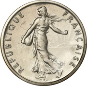 ½ franc Semeuse Piéfort nickel obverse image