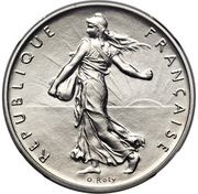 1 Franc Semeuse Piéfort obverse image