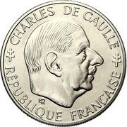 1 Franc Charles de Gaulle obverse image