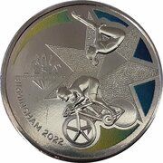 1 Dollar - Elizabeth II 6th Portrait - 22nd Commonwealth Games Birmingham, Australia, 2022 reverse image