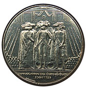 1 Franc Estates General, France, 1989 reverse image