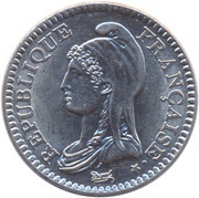 1 Franc French Republic obverse image