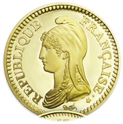 1 Franc French Republic obverse image