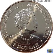 1 Dollar - Elizabeth II 6th Portrait - Year of the Tiger - Lunar Circle obverse image