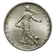 2 Francs pattern of Roty, Semeuse obverse image