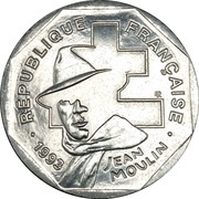 2 Francs Jean Moulin obverse image