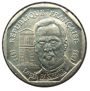 2 Francs Louis Pasteur obverse image