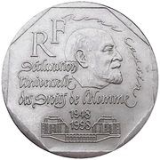 2 Francs Declaration of Human Rights obverse image