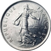 5 Francs signature "O. Roty" obverse image