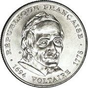 5 Francs Voltaire obverse image