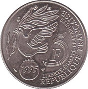 5 Francs United Nations obverse image