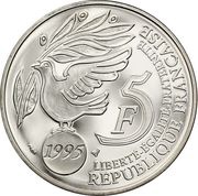 5 Francs United Nations obverse image