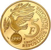 5 Francs United Nations obverse image