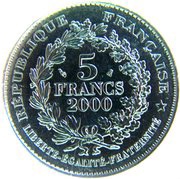 5 Francs Henri III obverse image