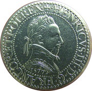 5 Francs Henri III, France, 2000 reverse image