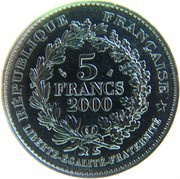 5 Francs "La Marianne" by Chaplain obverse image