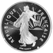 5 Francs PROOF Last Franc obverse image