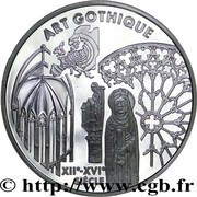 6.55957 Francs Gothic Art, France, 1999 reverse image