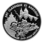 6,55957 Francs - Art Classique et Baroque, France, 2000 reverse image