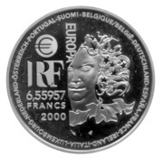 6,55957 Francs - Art Moderne type "Eglise de Ronchamp" obverse image