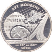 6,55957 Francs Modern Art, France, 2000 reverse image