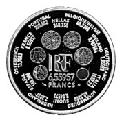 6,55957 Francs Europa, France, 2000 reverse image