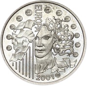 6,55957 Francs Europa, France, 2001 reverse image