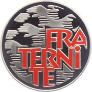 6,55957 Francs Fraternité, France, 2001 reverse image