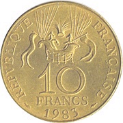 10 Francs Space Conquest obverse image