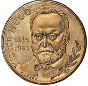 10 francs Vctor Hugo Piéfort en cupro-nickel-aluminium reverse image