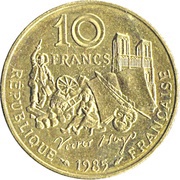 10 Francs Victor Hugo obverse image