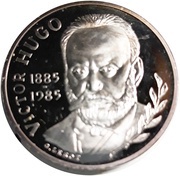 10 Francs Victor Hugo, France, 1985 reverse image