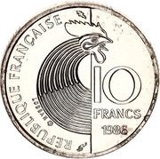 10 Francs Robert Schuman; Silver issue obverse image