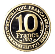 10 Francs Capetian; Silver Proof Issue obverse image