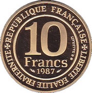 10 Francs Hugh Capet obverse image