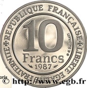 10 Francs Hugues Capet obverse image