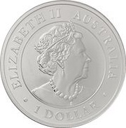 1 Dollar - Elizabeth II 6th Portrait - Australian Brumby - Silver Bullion Coin obverse image