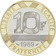 10 Francs Montesquieu reverse image