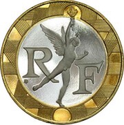 10 Francs Genius of the Bastille; smooth edge obverse image