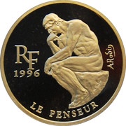10 Francs / 1½ Euros Le Penseur obverse image