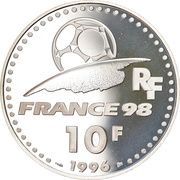 10 Francs World Cup obverse image