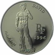 10 Francs / 1½ Euros David by Michelangelo obverse image