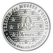 10 Francs / 1½ Euros Van Gogh reverse image