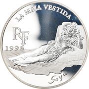 10 Francs / 1½ Euros La Maja Vestida obverse image