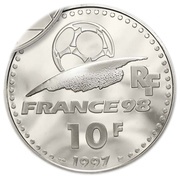 10 Francs World Cup 98, Argentine obverse image