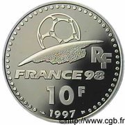 10 Francs World Cup obverse image