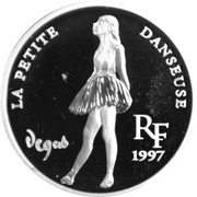 10 Francs / 1½ EURO La petite Danseuse obverse image