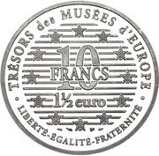 10 Francs Dürer, France, 1997 reverse image